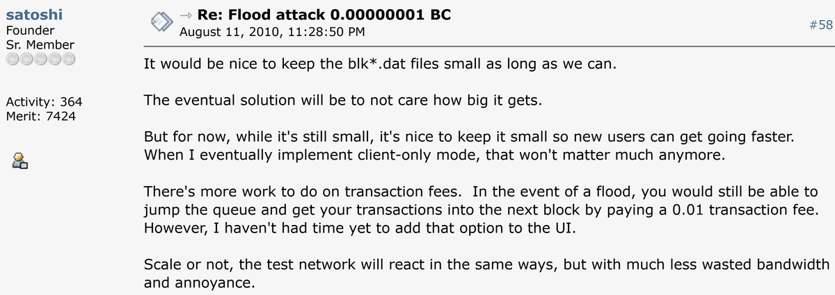 Justin_Bons's tweet photo. Satoshi Nakamoto was a big blocker!

This contradicts maxi narratives, as it exposes the capture &amp; resulting pivot of BTC

The truth is that Satoshi would oppose everything that BTC stands for today!

As the facts of history expose BTC for abandoning its own founding principles: https://t.co/B8tn57RWCL