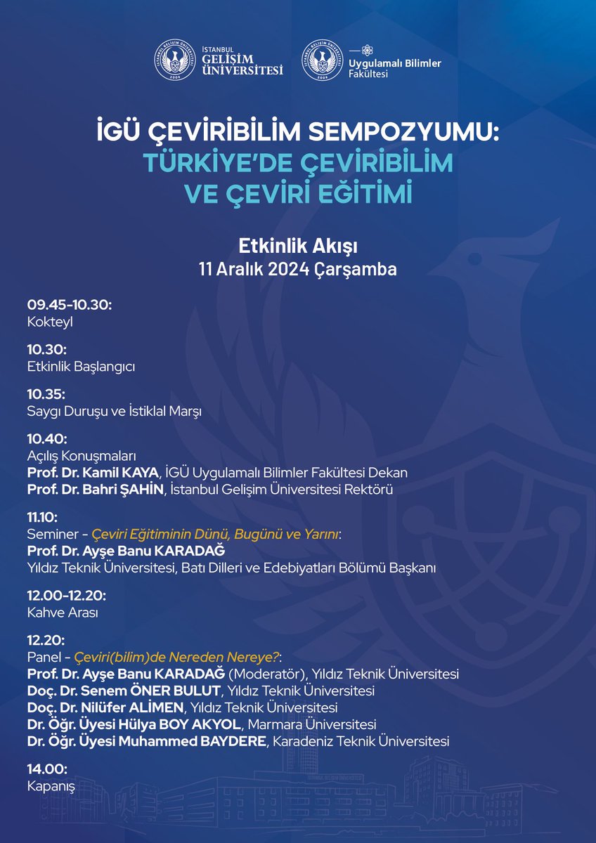 Gururluyuz, heyecanlıyız!🙏💖. “İGÜ Çeviribilim Sempozyumu: Türkiye’de Çeviribilim ve Çeviri Eğitimi”🌟🎙️📕. <a href="/ytubde/">YTÜ Batı Dilleri ve Edebiyatları Bölümü</a> <a href="/YtuFedFkl/">YTÜ Fen-Edebiyat Fakültesi</a> <a href="/YildizEdu/">Yıldız Teknik Üniversitesi</a> <a href="/gelisimedu/">İstanbul Gelişim Üniversitesi</a>