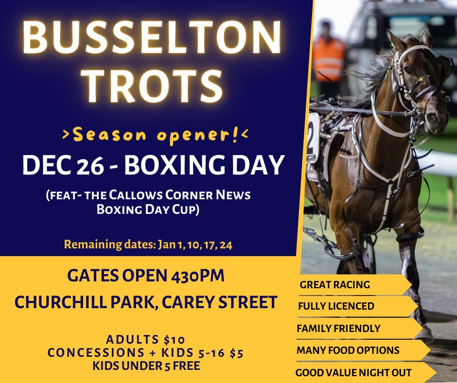 Busselton Trotting Club tweet media