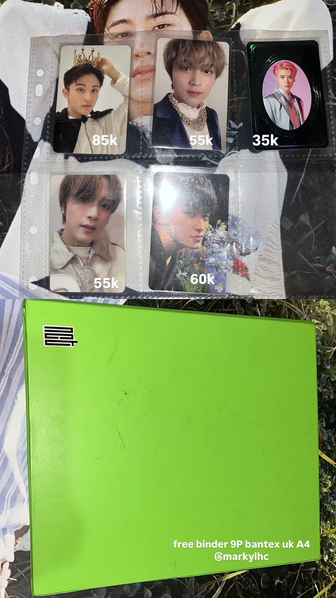 [HELP RT PLS] 

Want To Sell (WTS)⁉️🌸

Edisi stopcollect pc pc nct 🥺🫶
- good condi all (bole cek vidcon dm)
- harga belum adm 🍊
- kalo take all 600k (udh incl all) 
- negoin aja gapapa 🥰

note : binder free, freebies banyak
tag wts wtb nct dream nct 127 haechan mark jh rj