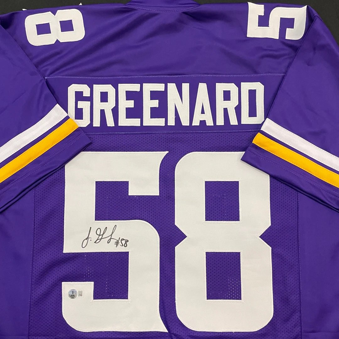 🏈WEEK 14 GIVEAWAY🏈 If Jonathan Greenard records two sacks and the #Vikings win, one lucky Vikes fan will get this autographed jersey!    

REPOST and FOLLOW for your chance to win!    

Good luck and #SKOL         

*Winner contacted from this account only.