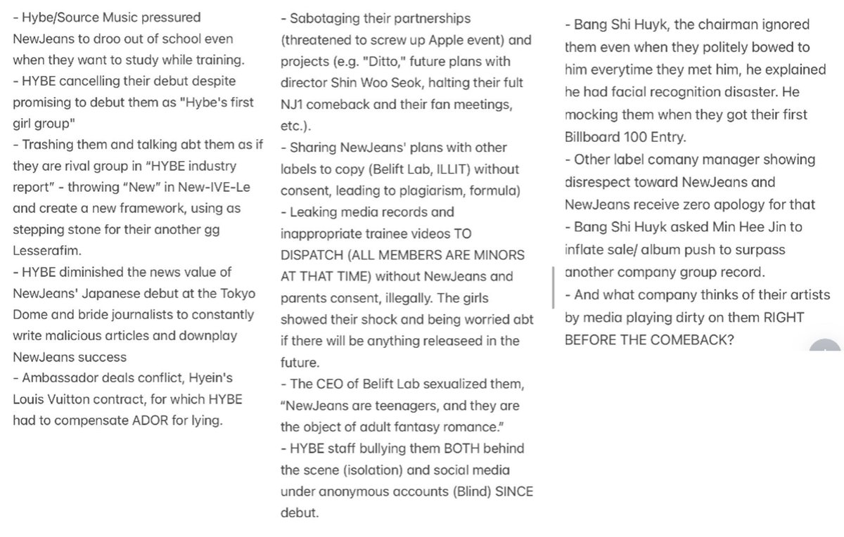 rescener's tweet photo. if you guys still think newjeans is against hybe only because of mhj then refrain from giving your stupid opinions https://t.co/aiy1w7nvR5