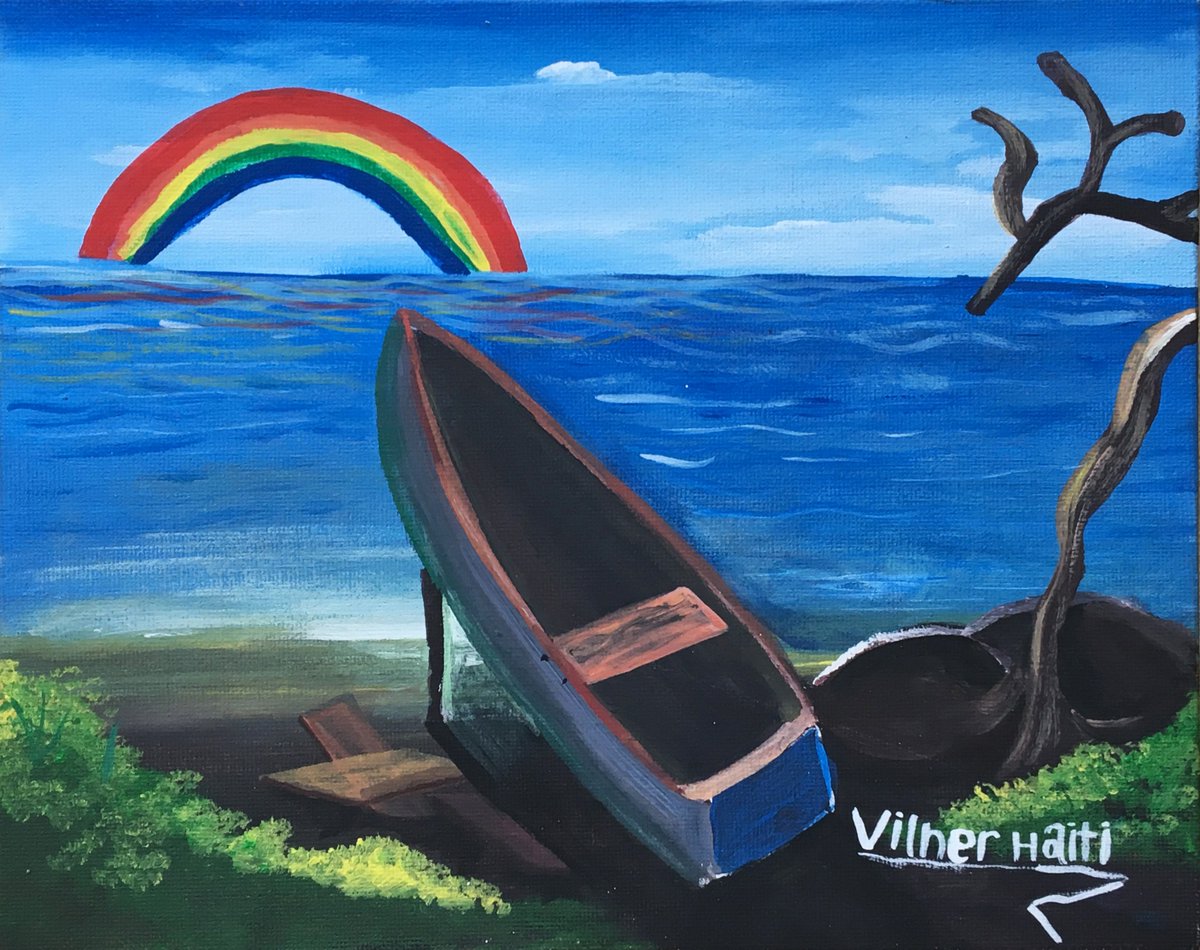 Just collected an edition of "The Boat and the Rainbow" from <a href="/objktcom/">objkt</a>.

Artist - Vilner <a href="/LeslieASpurlock/">lesliespurlock.sol | NFT.NYC 2024 🏴‍☠️</a> 

#TezosArts 
objkt.com/tokens/KT1SWRd…