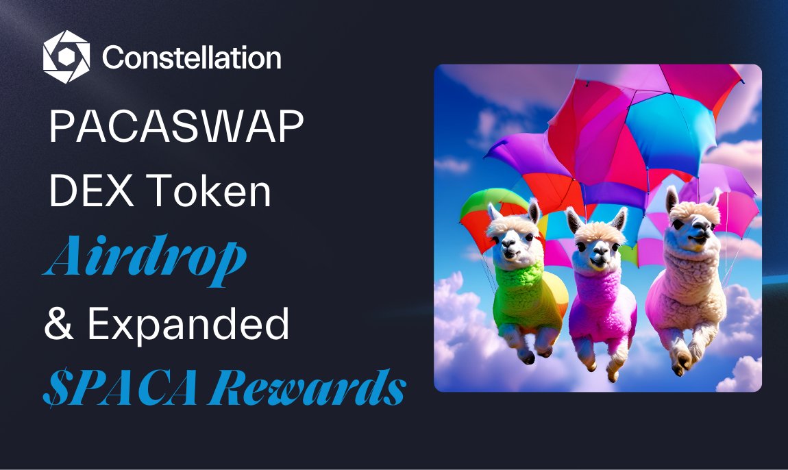stardustco11ect's tweet photo. 👀Check out the complete Guide to @Conste11ation Network's #PACASWAP DEX Token #Airdrop & find more ways to get those $PACA rewards!!
Got $DAG $LTX or $PACA??
👉Link in Comments 👈
#HGTP #AmericasBlockchain https://t.co/1qHiZ6Hwlk