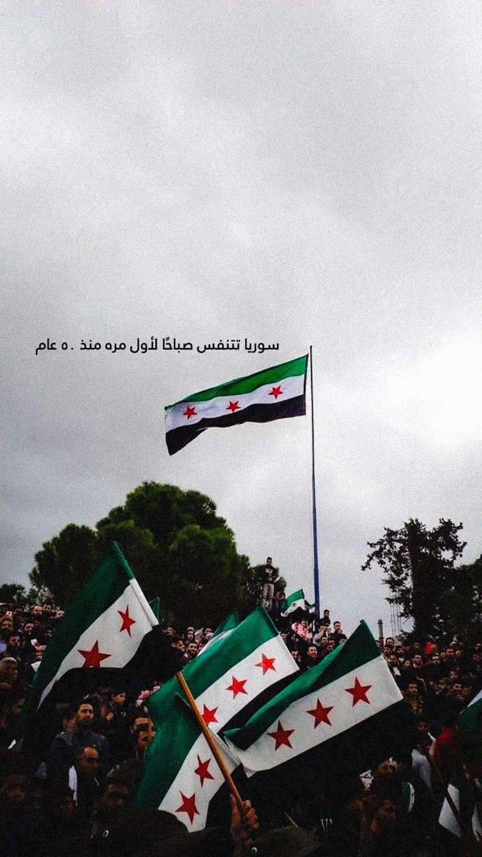 NoFYaH's tweet photo. سوريا تتنفس صباحاً لأول مره منذ ٥٠ عام 💚🤍 https://t.co/h0ok537AdM