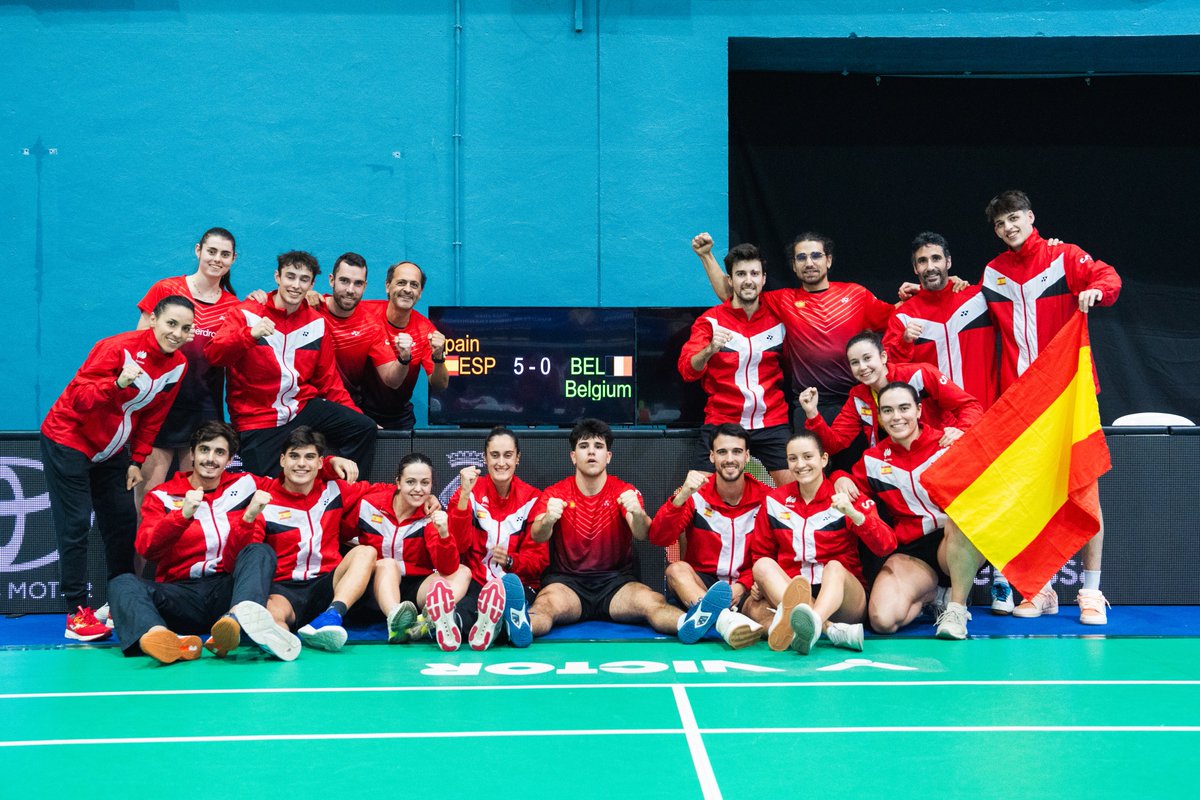 depominoritario's tweet photo. 🏸Bádminton 

ESPAÑA🇪🇸 CLASIFICADA PARA EL CAMPEONATO DE EUROPA POR EQUIPOS

🔸Gran semana del equipo nacional en el que ha ganado 14 de los 15 partidos que ha disputado para certificar su presencia en el próximo europeo ¡VAMOOOOS!
