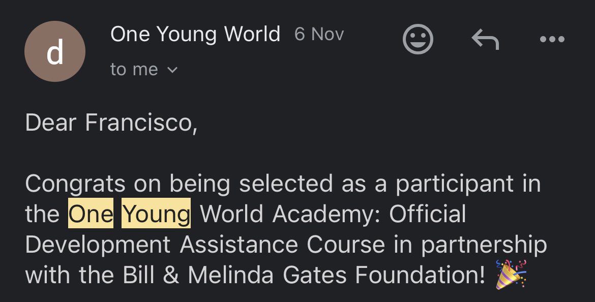 UdofiaFrancisco's tweet photo. IT HAS BEEN A BEAUTIFUL YEAR INDEED AND HOW BETTER CAN IT END OTHER THAN THIS ?.. I just concluded my ODA Academy Series by
@OneYoungWorld and
@gatesfoundation
#officialdevelopmentassistance #oneyoungworld #gatesfoundation #fufafrica #impact #LeadershipInAction https://t.co/bH8T3ujwIy