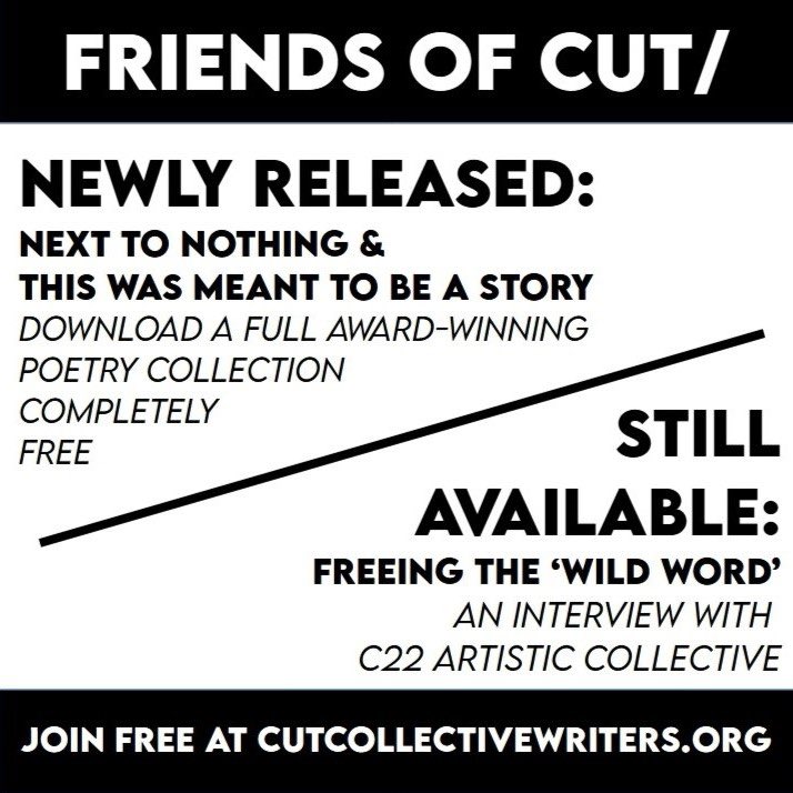 Thanks to all who have joined our subscribers list so far, we hope you’re enjoying the work! ICYMI head over to our website for details of how to receive a free PDF of Mark Lindsey’s award-winning chapbook. Plus you can still read our interview with the fabulous <a href="/c22press/">c22</a>.