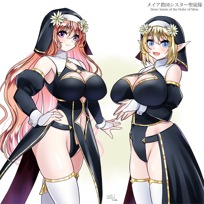 メイア教団シスター聖徒隊 サフィリネとルナリア 