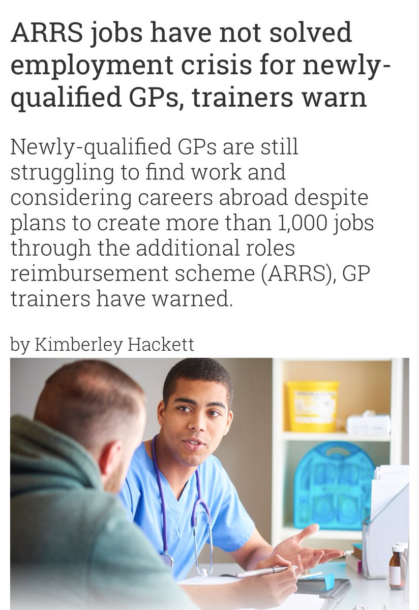 DrHWazir's tweet photo. The so called headline of ‘1000 more GP’s being recruited’ under Labour to ‘bring back the family doctor’, is nothing more than propaganda.

Out of the 1000 GP target, only 75 have actually been employed. The scheme that Streeting is referring to is called ARRS, and it only applies to hiring newly qualified GP’s with a limited contract timeframe. These newly qualified GPs are also forced to work in multiple practices, which affects continuity of care. Do you want to see multiple GPs, or do you want to see the one that knows *you*?

As ever, these statements from politicians are only snazzy headlines for the sake of it. We need action with substance behind it.
