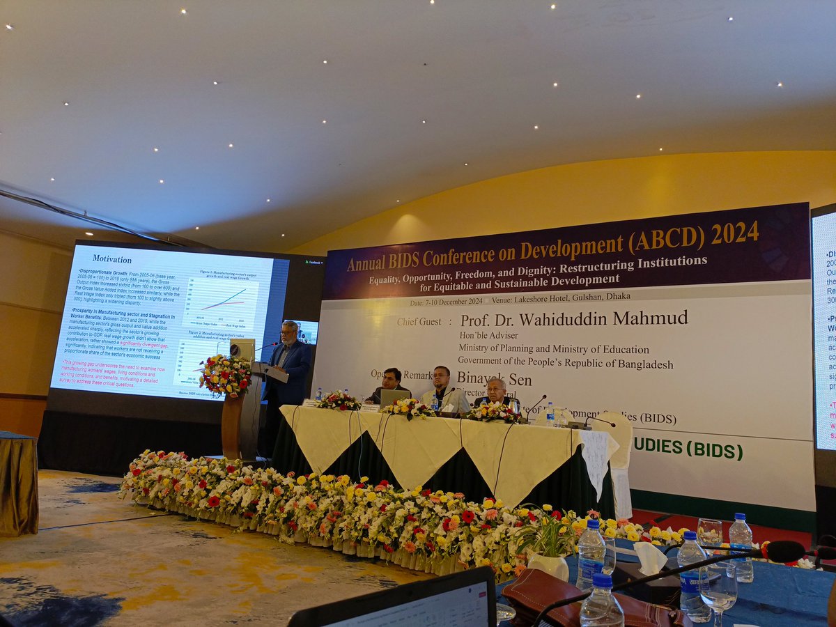 bidsorgbd's tweet photo. BIDS Works: Living Condition, Inflation and well being

BIDS DG is giving a key address on poverty https://t.co/EbCiqtxvcz