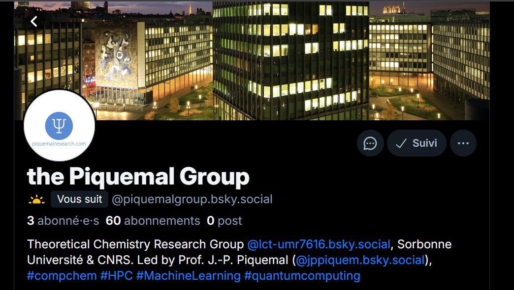 You can also find us on 🦋. See you there! #compchem #HPC #supercomputing #machinelearning #quantumcomputing
