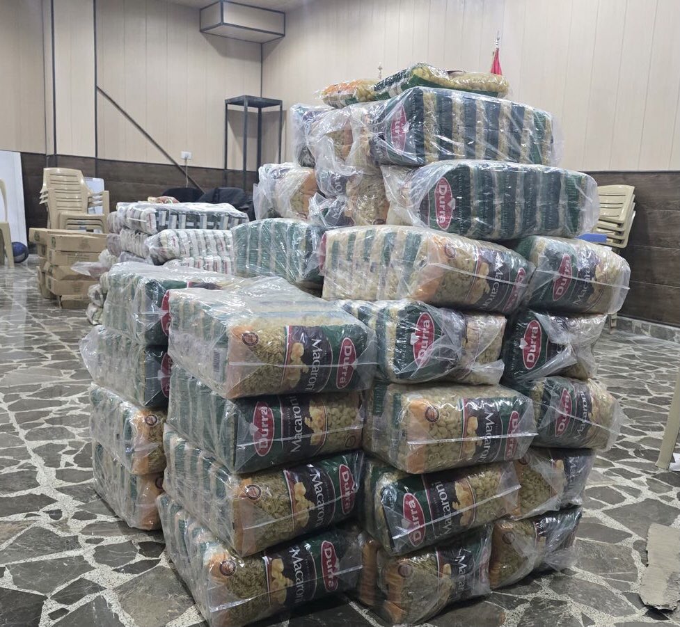 SCross_Schlomo's tweet photo. We are preparing for food distribution in #Aleppo today. https://t.co/OcYP7UTUjA