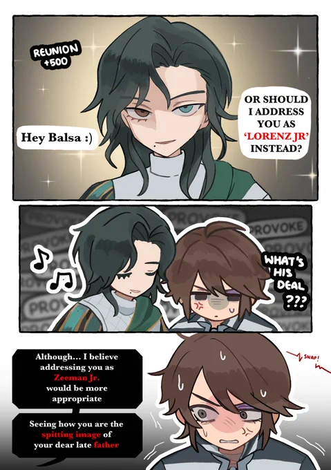 I don't know much about Richard cuz I love decoding…ahem 
I vaguely know he predicts and restraints..? 
('・ω・`)

1/2 
