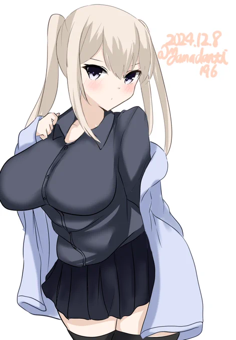 #艦これ版深夜の真剣お絵描き60分一本勝負 #艦これ版真剣お絵描き60分一本勝負_20241208グラーフさん 