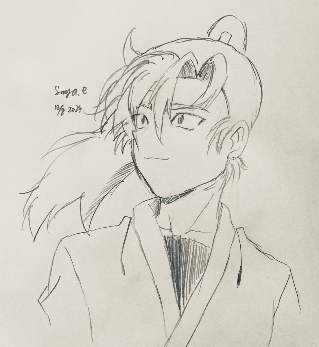 #nin_draw
善法寺伊作先輩 