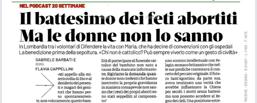 Senza il loro consenso: tutto questo è l'ennesima, macabra, forma di criminalizzazione delle donne che decidono di abortire. <a href="/DomaniGiornale/">Domani</a> <a href="/FlaviaCapps/">Flavia Cappellini</a> #aborto