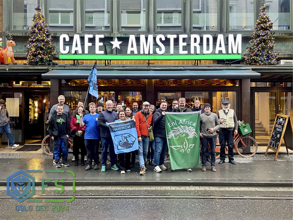 IngressfsN's tweet photo. #Ingress #XFac #IngressFS #FSOslo #IFS #NIA #Niantic #FirstSaturday #FirstSaturdayOslo #IngressPrime #FSOslo #December #Resistance #Enlightened https://t.co/STpcNmidBk