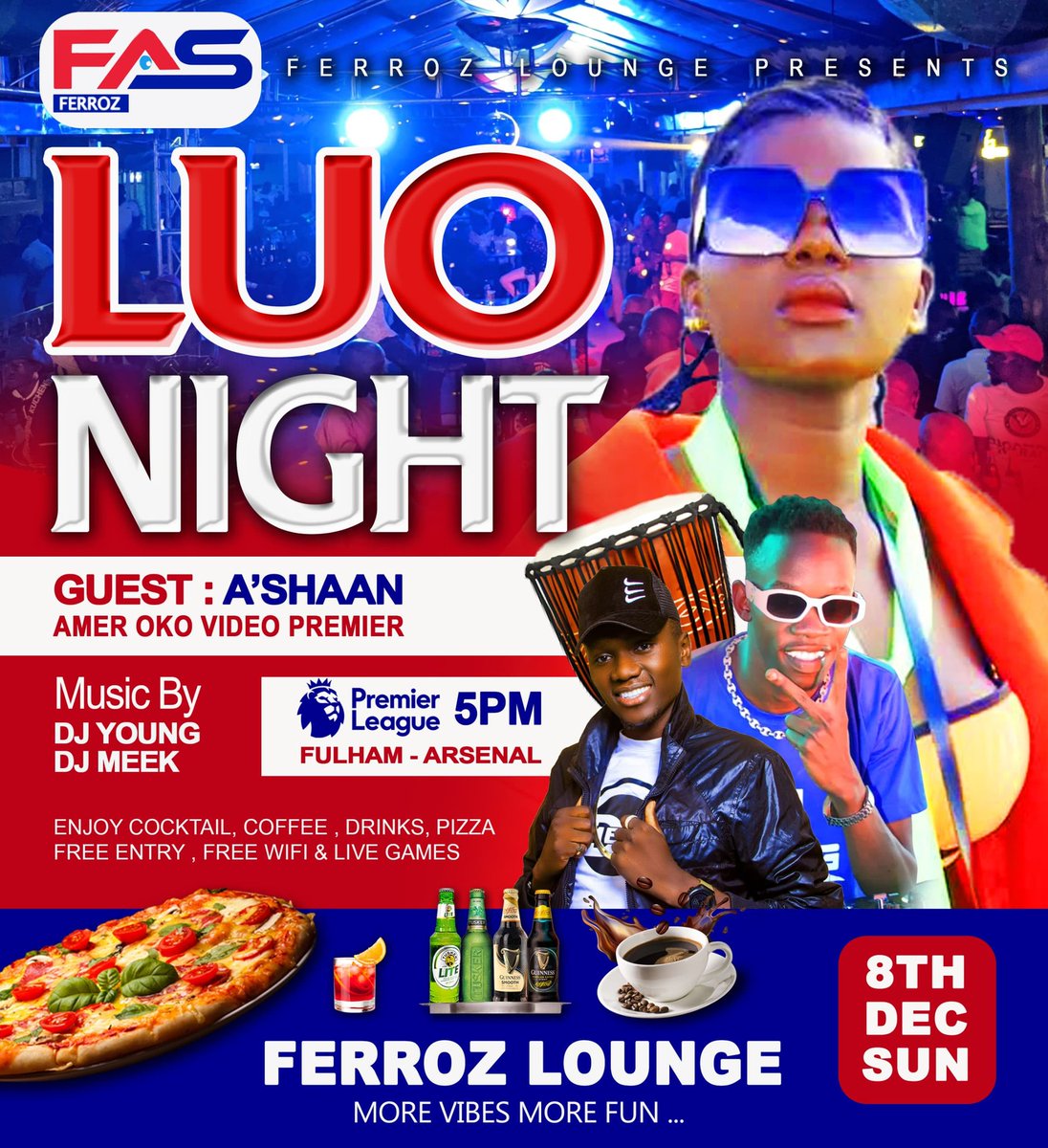 DjYoungUg's tweet photo. Tonight β’ 8th Dec 2024
Luo Night at @FerrozLounge π₯
#LuoNight, see you there! https://t.co/bQ5ZSLYDaN