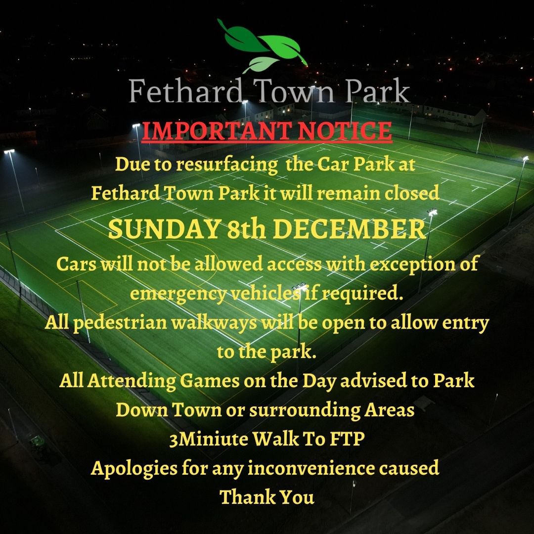 Tipperary GAA (@tipperarygaa) on Twitter photo Notice to supporters attending the following football games in <a href="/Fethardtownpark/">Fethard Town Park</a> today.
County U17A Final @ 3pm
@JkBrackens v <a href="/moyleroversclub/">Moyle Rovers GAA</a>
County U17B Final @ 5pm
<a href="/mullinahonegaa/">CJK Mullinahone GAA Club</a> v <a href="/MoyneTTuohyGaa/">Moyne-TempletuohyGAA</a>
County U/21B SF
<a href="/eireogannacart1/">Eire Og Annacarty GAA</a> <a href="/SeanTreacysGAA/">Sean Treacys GAA</a> v <a href="/GaaStPatricks/">St. Patricks GAA</a> Notice to supporters attending the following football games in <a href="/Fethardtownpark/">Fethard Town Park</a> today.
County U17A Final @ 3pm
@JkBrackens v <a href="/moyleroversclub/">Moyle Rovers GAA</a>
County U17B Final @ 5pm
<a href="/mullinahonegaa/">CJK Mullinahone GAA Club</a> v <a href="/MoyneTTuohyGaa/">Moyne-TempletuohyGAA</a>
County U/21B SF
<a href="/eireogannacart1/">Eire Og Annacarty GAA</a> <a href="/SeanTreacysGAA/">Sean Treacys GAA</a> v <a href="/GaaStPatricks/">St. Patricks GAA</a>