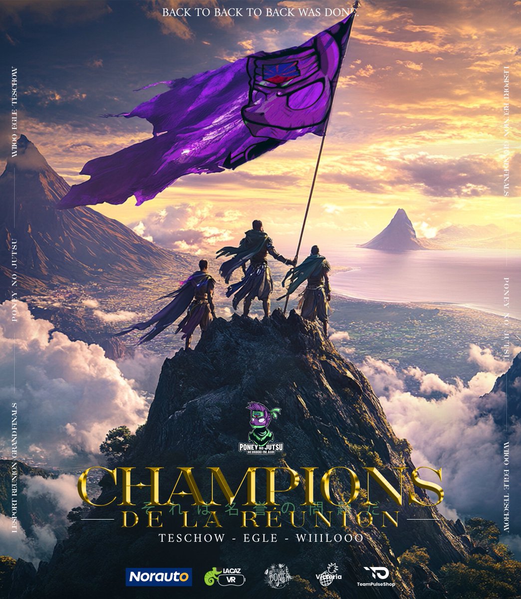 TROISIÈME LAN DE L’ANNÉE, TROISIÈME VICTOIRE.

LE BACK TO BACK TO BACK EN LAN EST FAIT. 🏆

Énorme gg à <a href="/Teschow_rl/">Teschow.</a> , <a href="/egle_rl/">egle</a> et <a href="/Wiiloo974/">Wiiilooo</a> pour leur performance COLOSSALE.

#BePNJ🟣🟢