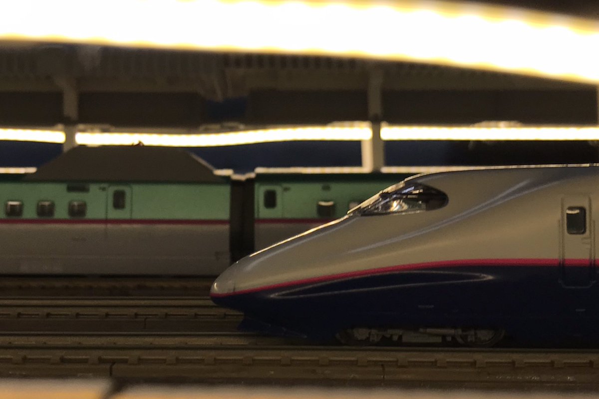 Re_Color_train's tweet photo. 【東京・本店4階】本日ご来店のお客様⑧

E2系100番台です！

#リカラー #Re_Color #レンタルレイアウト  #鉄道模型 #Nゲージ #鉄道ジオラマ #diorama #新幹線 #shinkansen https://t.co/hw5cad6O6I