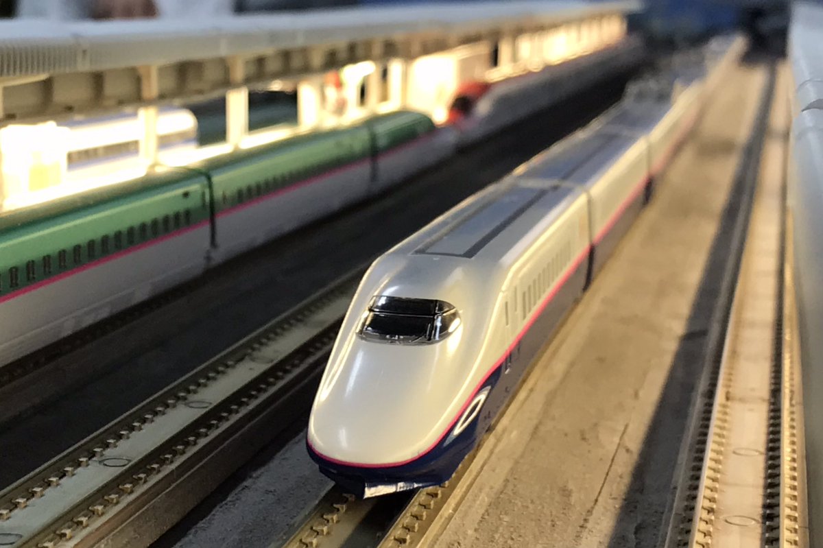 Re_Color_train's tweet photo. 【東京・本店4階】本日ご来店のお客様⑧

E2系100番台です！

#リカラー #Re_Color #レンタルレイアウト  #鉄道模型 #Nゲージ #鉄道ジオラマ #diorama #新幹線 #shinkansen https://t.co/hw5cad6O6I