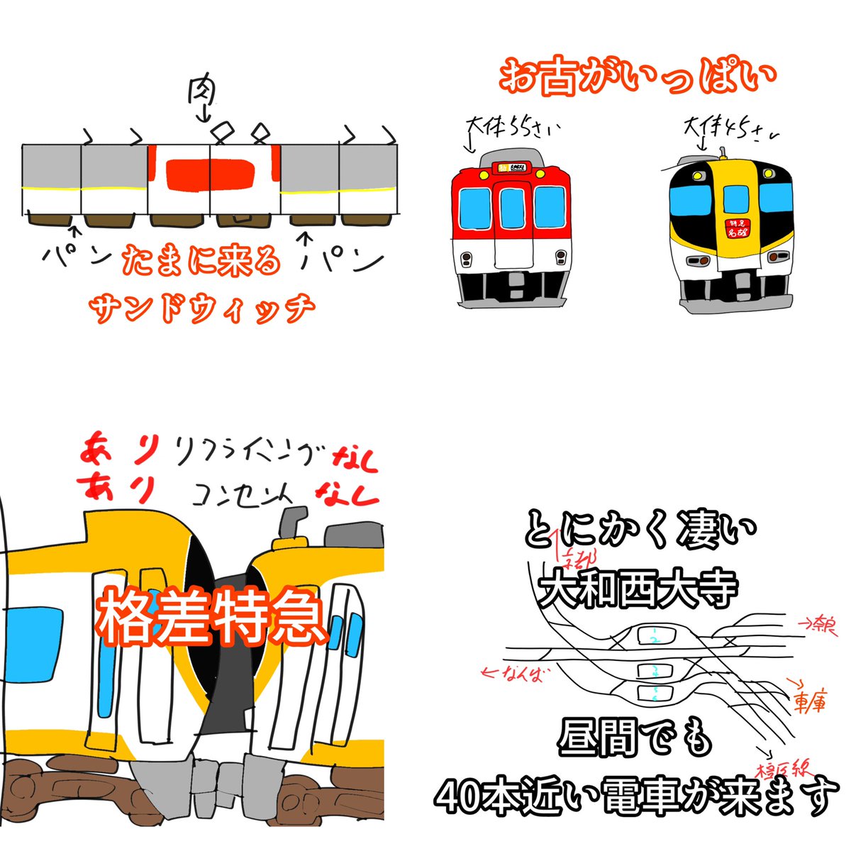 trainandwar's tweet photo. あるあるシリーズ④

近鉄のあるあるです〜
共感する点があったらぜひRTやリプしていってください〜
#あるある
#近鉄 https://t.co/YinlHVOkQq
