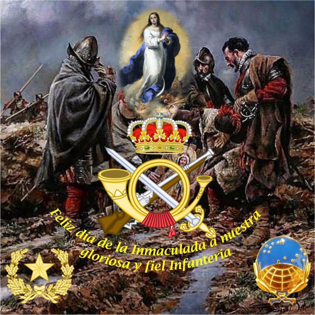 CarmenRiolobos's tweet photo. !!!Muchas Felicidades!!! a todas las #Inmaculadas y a nuestra Gloriosa Infantería. ⭐️⭐️⭐️⭐️⭐️ https://t.co/rKaYJQUC0t