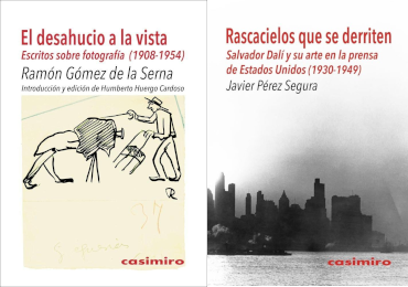 Viernes 13 diciembre 19:00. Cuartel de Conde Duque, Sala Despacho de Ramón Gómez de la Serna.  Presentación de “Rascacielos que se derriten. Dalí y su arte en la prensa de Estados unidos” y “El desahucio a la vista. Escritos sobre fotografía (1908 – 1954)" de Gómez de la Serna.