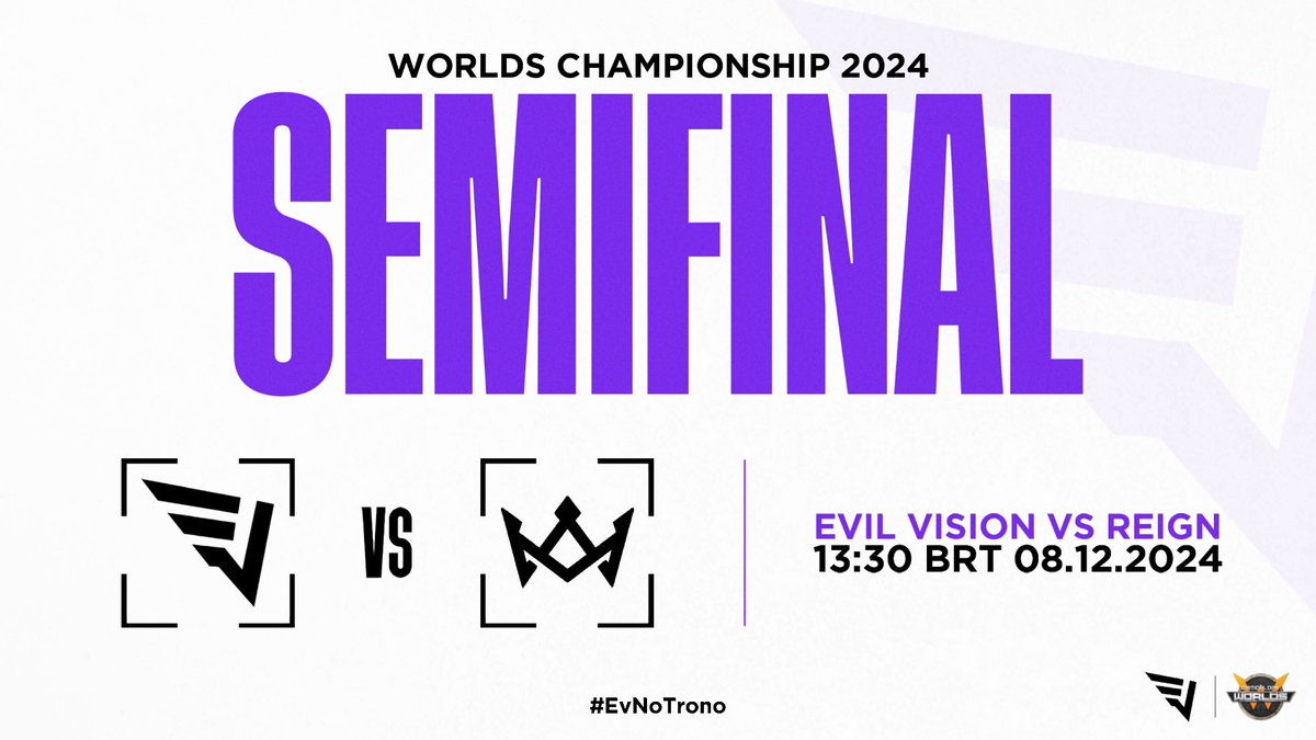 Evil Vision (@evilvisiong) on Twitter photo PRA CIMA! 🖤🔥
Hoje nĂłs enfrentamos a <a href="/RGN_GG/">REIGN</a> na disputa pelo lugar na grande final da Worlds Championship 2024!
Transmissão: youtube.com/@mobileesports…
#EvNoTrono #SANoTopo PRA CIMA! 🖤🔥
Hoje nĂłs enfrentamos a <a href="/RGN_GG/">REIGN</a> na disputa pelo lugar na grande final da Worlds Championship 2024!
Transmissão: youtube.com/@mobileesports…
#EvNoTrono #SANoTopo