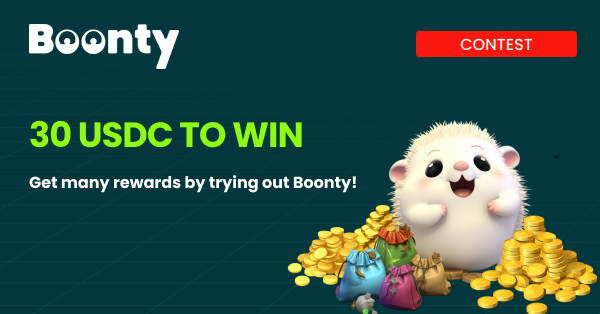 boonty_io's tweet photo. 💰Win 30 USDC! Boonty is launching a special contest to reward YOU!

1️⃣ Join our alpha tester community on Discord 
2️⃣ Actively participate in tests and share your feedback 
3️⃣ Invite your friends to increase your chances! 

📅 Deadline: Dec15, 2024

🔗 https://t.co/8Z9lAB6eG7 https://t.co/c7IBY8KTlP