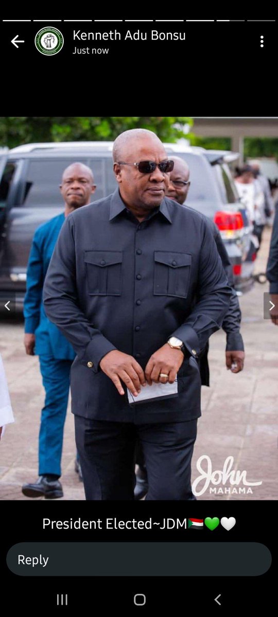 Congratulations president elect <a href="/JDMahama/">John Dramani Mahama</a> 
We trust your government on this reset, Ghana has spoken