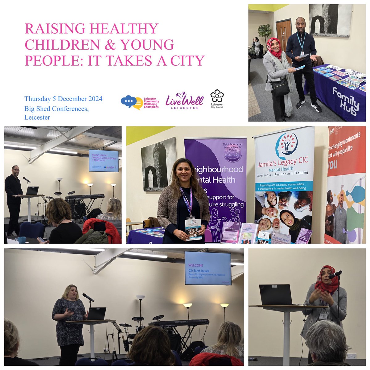 Earlier this week we attended <a href="/Leicester_News/">Leicester City Council</a> <a href="/LiveWellLeics/">Live Well Leicester</a> &amp; Community Wellbeing Champions Conference that focused on a very important topic dear to our heart our children &amp; young people’s health. We look forward to working with you all to improve health outcomes for our C&amp;YP