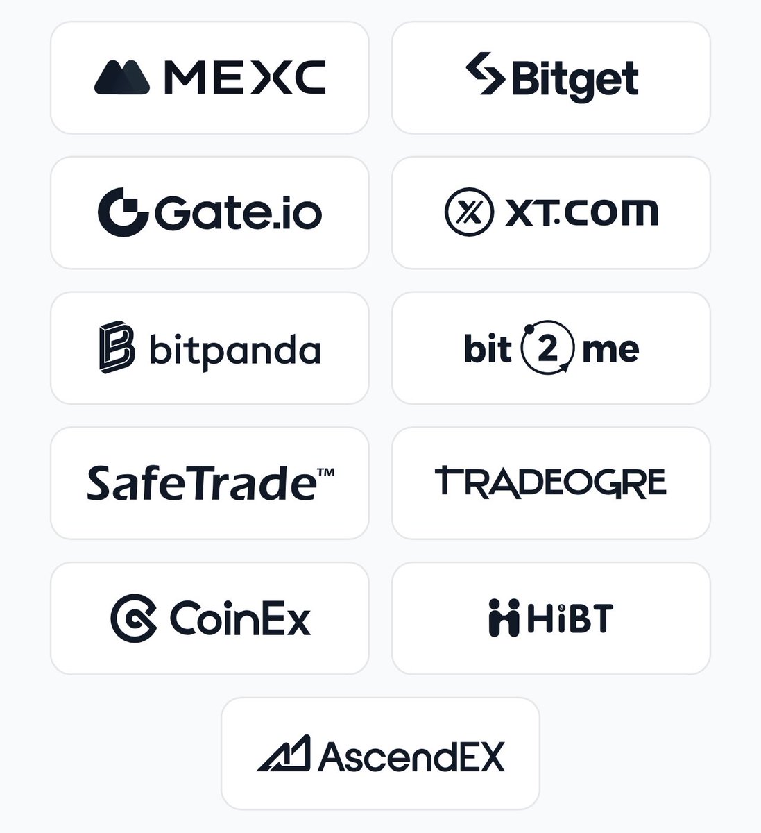 Vous êtes nombreux à nous demander où acheter du $Qubic. 

Vous trouvez ci-dessous les exchanges où vous pouvez le trouver ☺️

N'hésitez pas à jeter un œil sur ces plateformes pour acquérir du Qubic ! 🚀

#Qubic