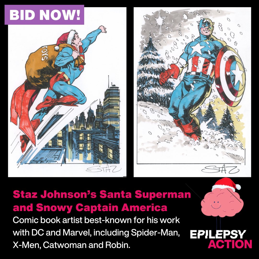 National Doodle Day (@doodleday) on Twitter photo Day 8 of the 12 Doodle Days of Christmas is here, and we are so excited to reveal that bidding is now open on <a href="/StazJohnson/">Staz Johnson (ticked off)</a>’s super special artworks!
All proceeds go directly to <a href="/epilepsyaction/">Epilepsy Action</a> 💜
🔗 ebay.co.uk/itm/2968583795…
#Marvel #DC #CaptainAmerica #Superman #MCU #DCComics Day 8 of the 12 Doodle Days of Christmas is here, and we are so excited to reveal that bidding is now open on <a href="/StazJohnson/">Staz Johnson (ticked off)</a>’s super special artworks!
All proceeds go directly to <a href="/epilepsyaction/">Epilepsy Action</a> 💜
🔗 ebay.co.uk/itm/2968583795…
#Marvel #DC #CaptainAmerica #Superman #MCU #DCComics