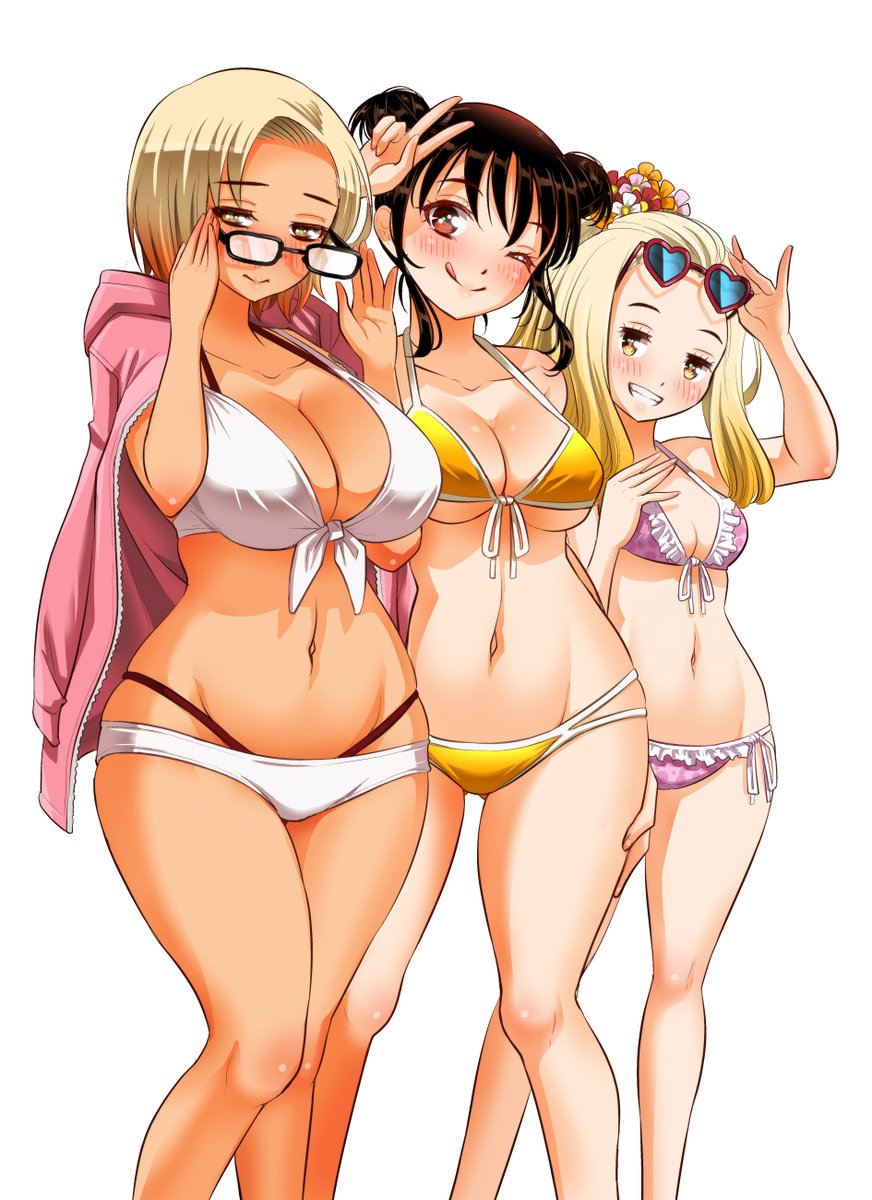 「今日12月8日は「ヤンキーJKクズハナちゃん」のウザかわ系お団子八重歯後輩女子、」|宗我部としのり＠クズハナ３１巻６月８日発売のイラスト