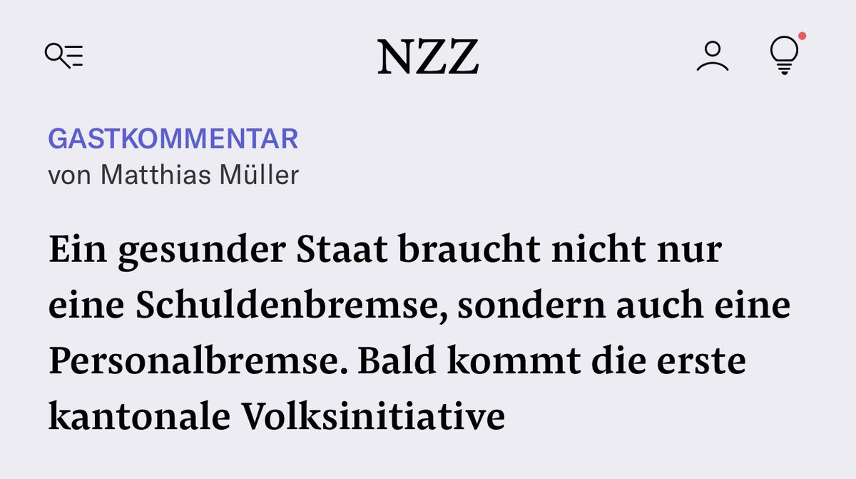 Gastkommentar heute in der #NZZamSonntag. 📊 Die Verwaltung wächst schneller als die Bevölkerung. Es braucht eine Personalbremse. Was mich insb. stört: Privatwirtschaft gerät zunehmend unter Druck: Fachkräfte fehlen, auch weil sie verstärkt von der Verwaltung abgeworben werden.