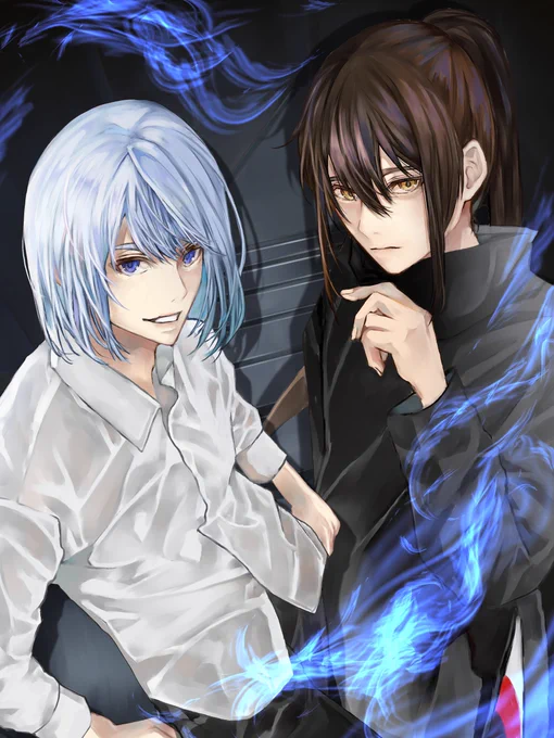 神の塔トリビュートイラスト ビオレとクンを描かせて頂きました!かっこいい2人を描かせて頂けて光栄です。是非アニメや漫画チェックしてみて下さい。#神の塔  #tog 