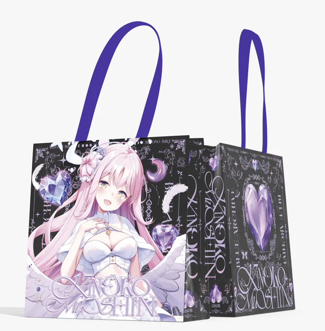 冬コミ告知会場限定頒布予定のミカ(アイドル)ジオラマアクリルスタンドとセットの紙袋ですウェブカタログのURLツリーにぶら下げておくのでよかったらお気に入り登録お願いします  ̖́- 