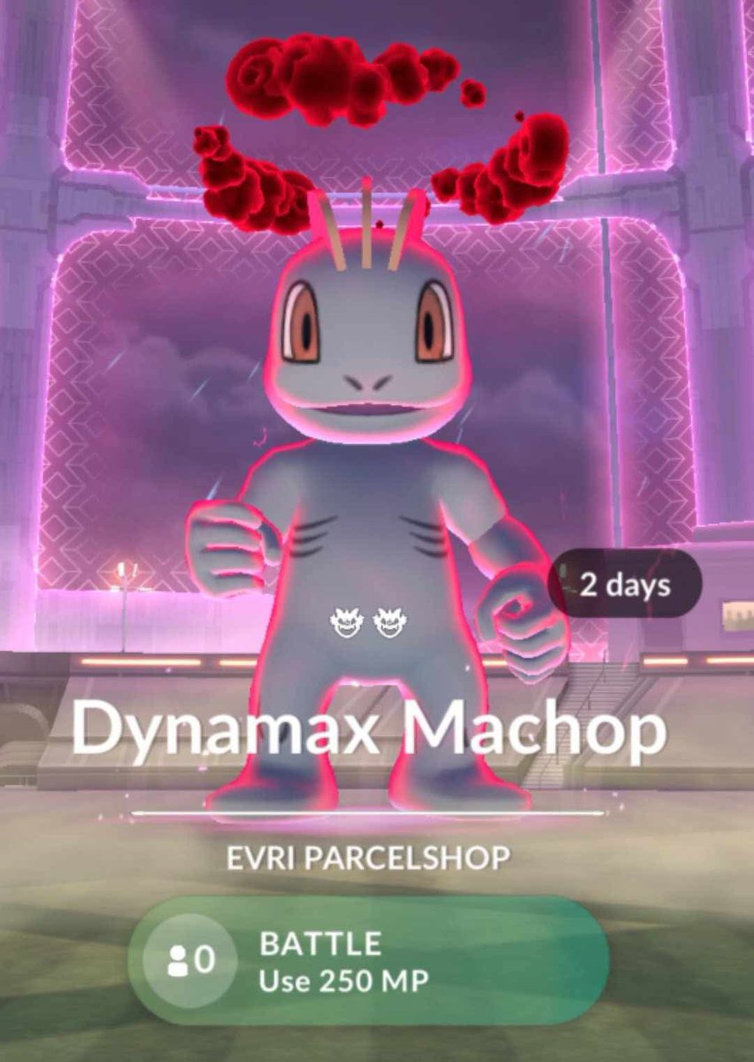 pogo_central's tweet photo. 💰 SUNDAY OFFER 💰

DMax Machop
Was 400MP

Advertised as 250MP
Now costs 800MP to battle 

Textbook Niantic 👌🏼 https://t.co/tKjkw3vNuw