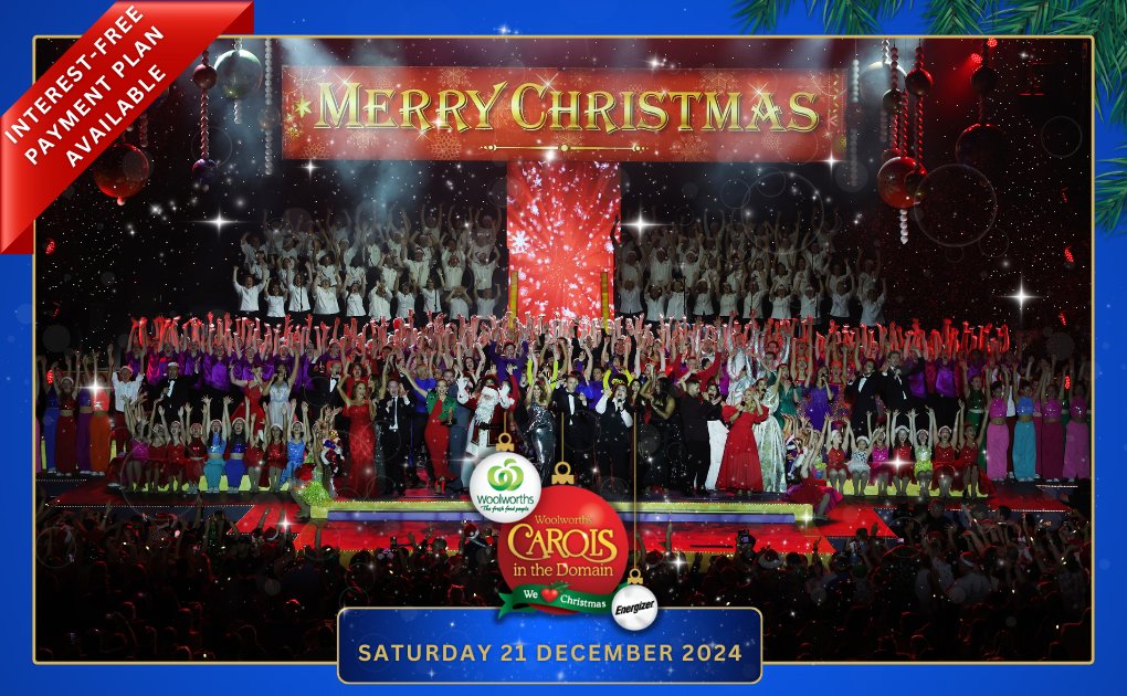 Ticketbooth (@ticketboothaus) on Twitter photo 🎄Celebrate the festive season at <a href="/CarolsDomain/">Woolworths Carols In the Domain</a>'s most magical Christmas event! 🎅
Choose Reserved Seats for premium comfort or party in TinselTown with exclusive bars, gourmet food, snowy vibes, and a post-show celebration! ❄️
Secure your tickets now! 🎟️ tblink.to/WCITD24 🎄Celebrate the festive season at <a href="/CarolsDomain/">Woolworths Carols In the Domain</a>'s most magical Christmas event! 🎅
Choose Reserved Seats for premium comfort or party in TinselTown with exclusive bars, gourmet food, snowy vibes, and a post-show celebration! ❄️
Secure your tickets now! 🎟️ tblink.to/WCITD24