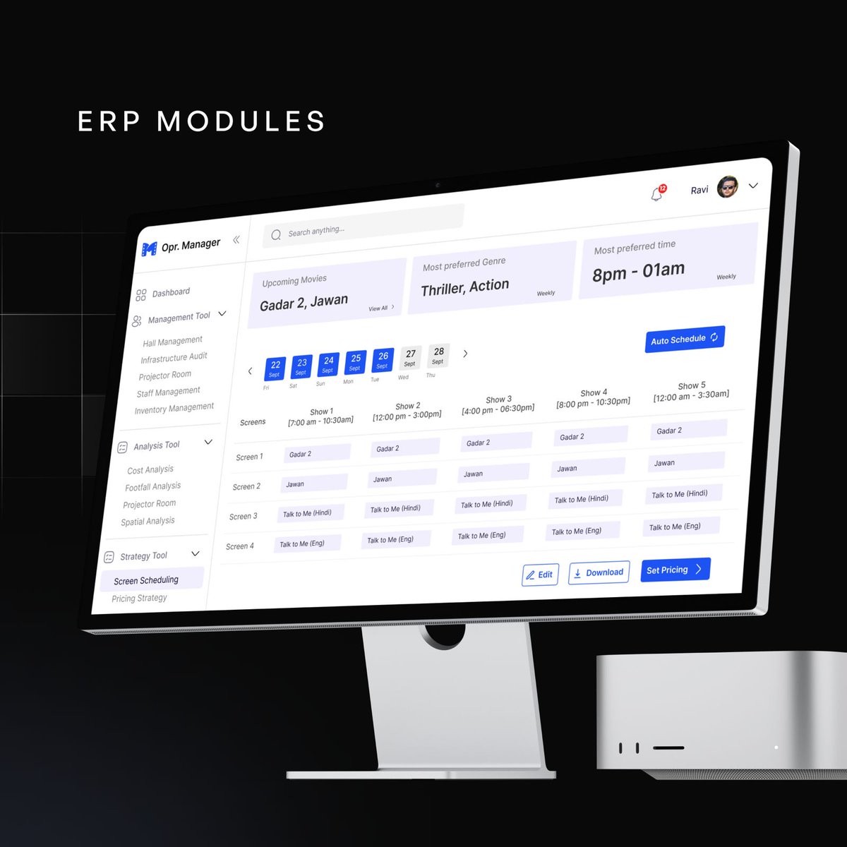 revcreations_'s tweet image. Crafting ERP modules that drive efficiency! ⚙️✨
With user flows designed for clarity &amp;amp; KPI dashboards for insights, we create ERP systems that elevate operations while delivering seamless user experiences. #ERPDesign #UXForBusiness #IntuitiveUX #DashboardDesign