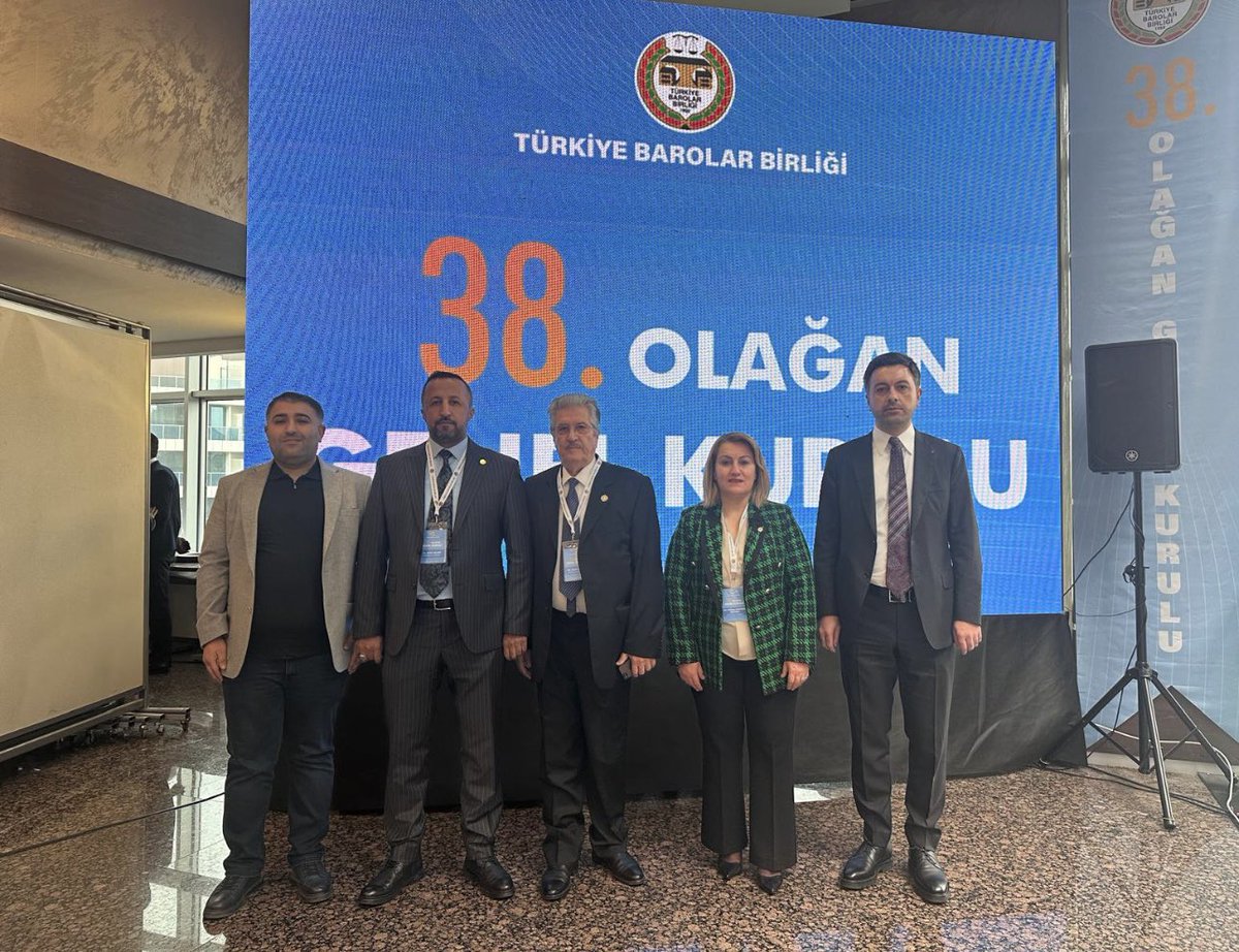 BitlisBarosu's tweet photo. 08 Aralık 2024 tarihinde yapılan TBB 38.Olağan Genel Kuruluna Baro Başkanımız Av.Gülhan BAYRAM SEKMEN, https://t.co/KVvHJPzoby
