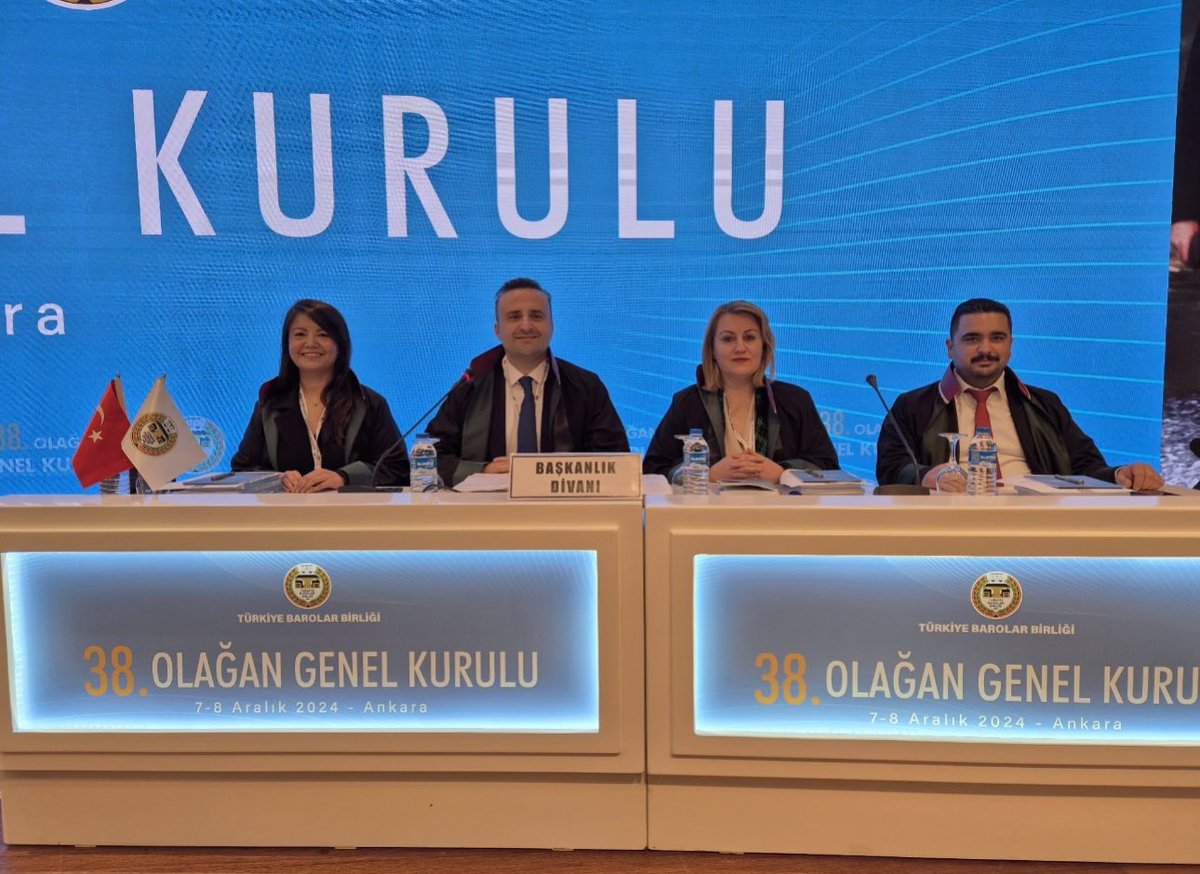 BitlisBarosu's tweet photo. 08 Aralık 2024 tarihinde yapılan TBB 38.Olağan Genel Kuruluna Baro Başkanımız Av.Gülhan BAYRAM SEKMEN, https://t.co/KVvHJPzoby