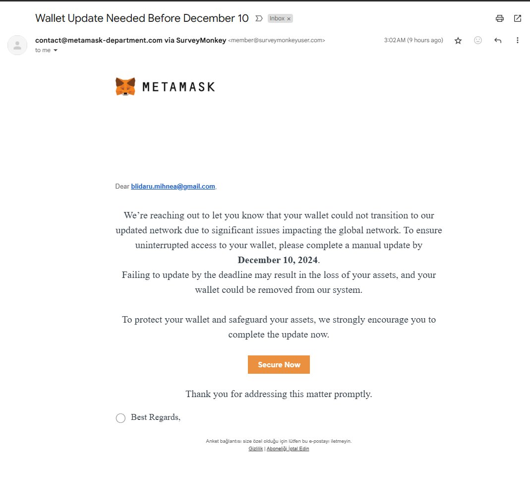 Daca primiti un astfel de e-mail sa nu APASATI PE NIMIC!

Este o teapa crunta si o sa pierdeti absolut tot.

Retweet sa vada cat mai multi.