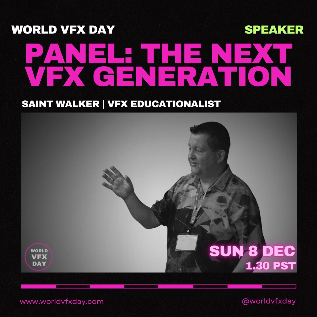 Hi! I’m taking part in The Next VFX Generation panel this Sunday on the World VFX Day livestream, make sure to tune in!

I’ll be chatting about my experiences, challenges and inspirations alongside three other students. 

1:30pm PST at worldvfxday.com
