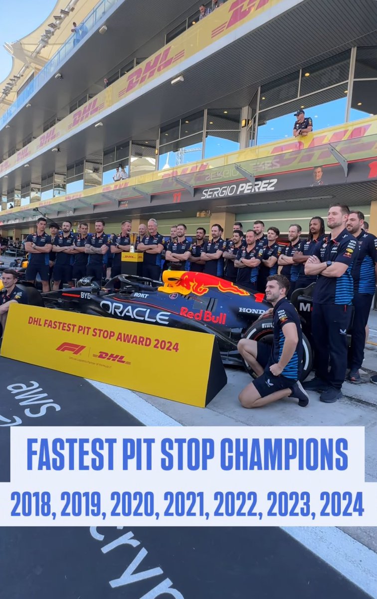 Fastest pit stop award again for the team🥹💙