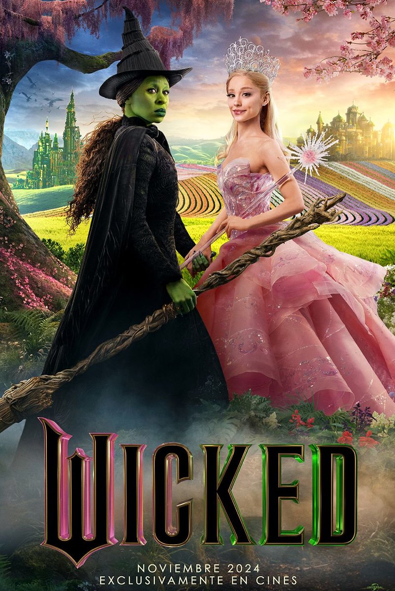 Judiththth's tweet photo. 71.🎞Wicked💚 💕
Qué maravilla de musical, de canciones bien adaptadas que iban TODAS en boca e hiperbien cantadas, de vestuario, DE ANTHONY DE LOS BRIDGERTON BAILANDO Y CANTANDO, de Élphaba, de Glenda, de todo. No conocía nada antes y me ha flipado. Ahora será mi obsesión😂 https://t.co/o6Gkth5vhS