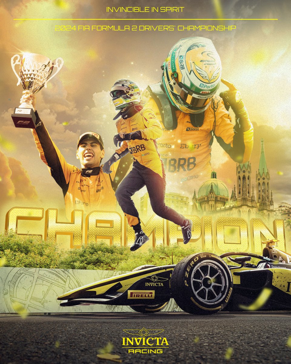 InvictaRacing's tweet photo. YESSSS!! CHAMPIONNNNN! 🏆

@gabortoleto85  conquers the #F2 battlefield and claims the 2024 Drivers’ Championship!

A season of brilliance, determination, and unstoppable speed. 👑🔥 https://t.co/z8NihlcPCe
